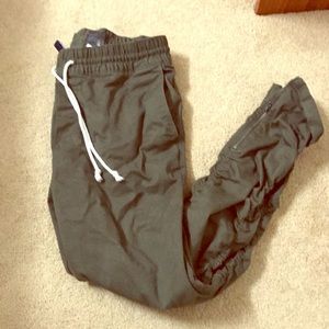 H&M Olive Green Zipper Pant FOG style Sz 32 mens M